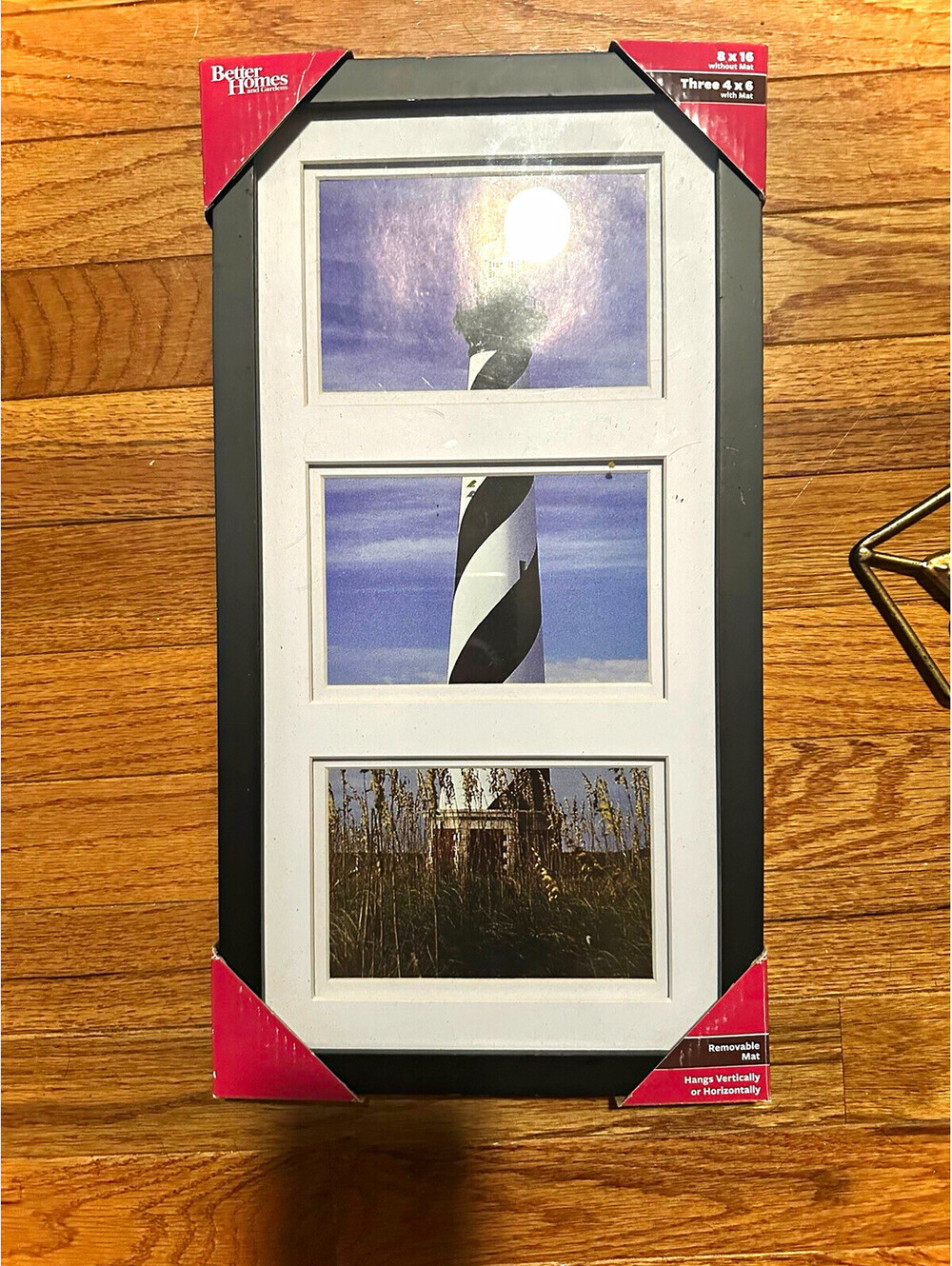Better Homes and Gardens 8x16 Collage Frame 3x 4x6 Black/White